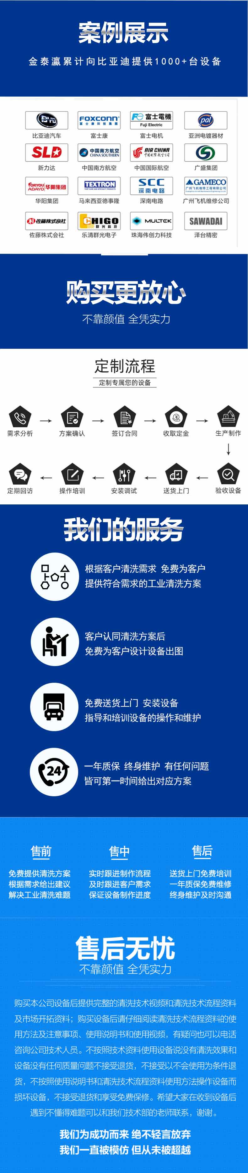 金泰瀛客戶案例和售後服務